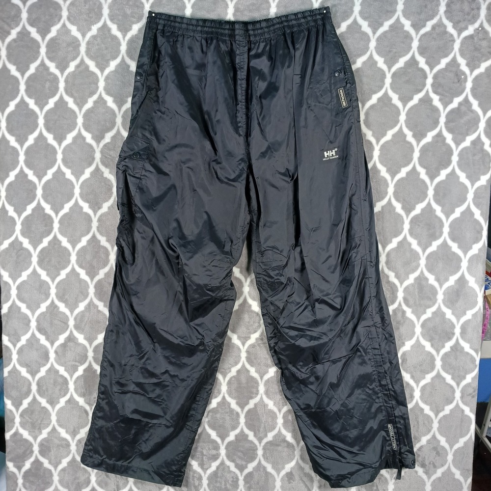 Helly Hansen Waterproof Pants Men 2XL Black Helly Tech Cargo Mesh Lined Packable